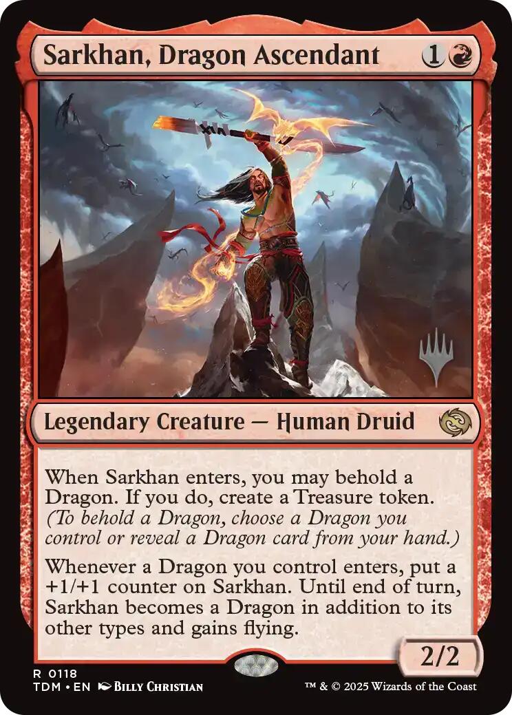 Sarkhan, Dragon Ascendant [Tarkir: Dragonstorm Promos] | Devastation Store