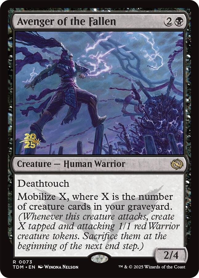 Avenger of the Fallen [Tarkir: Dragonstorm Prerelease Cards] | Devastation Store