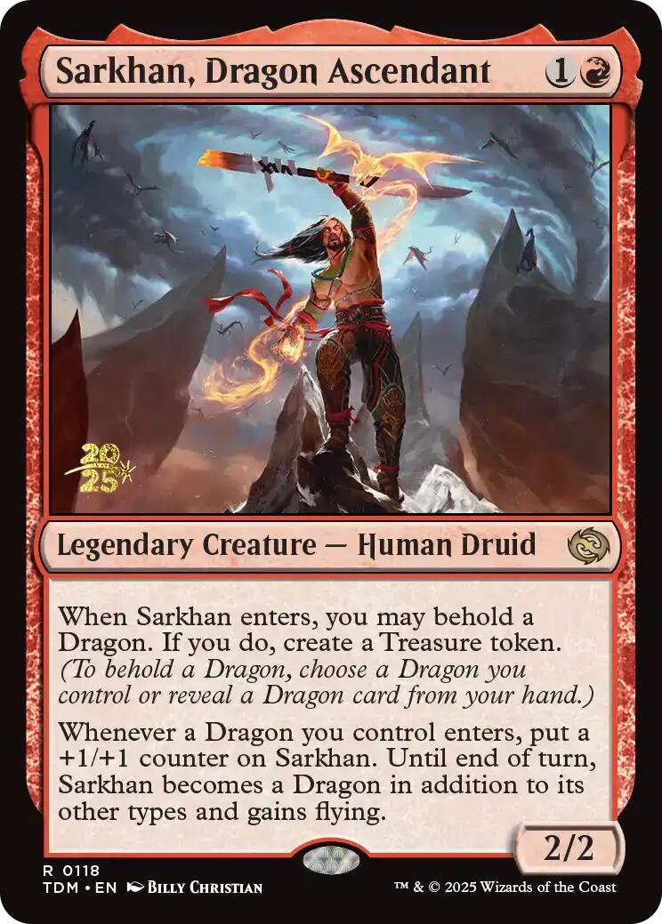 Sarkhan, Dragon Ascendant [Tarkir: Dragonstorm Prerelease Cards] | Devastation Store