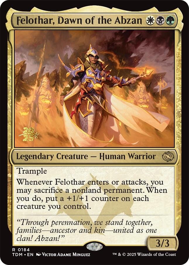 Felothar, Dawn of the Abzan [Tarkir: Dragonstorm Prerelease Cards] | Devastation Store