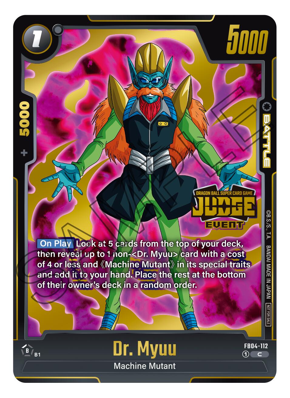 Dr. Myuu (Judge Pack 03 - Event Judge) [Fusion World Promotion Cards] | Devastation Store