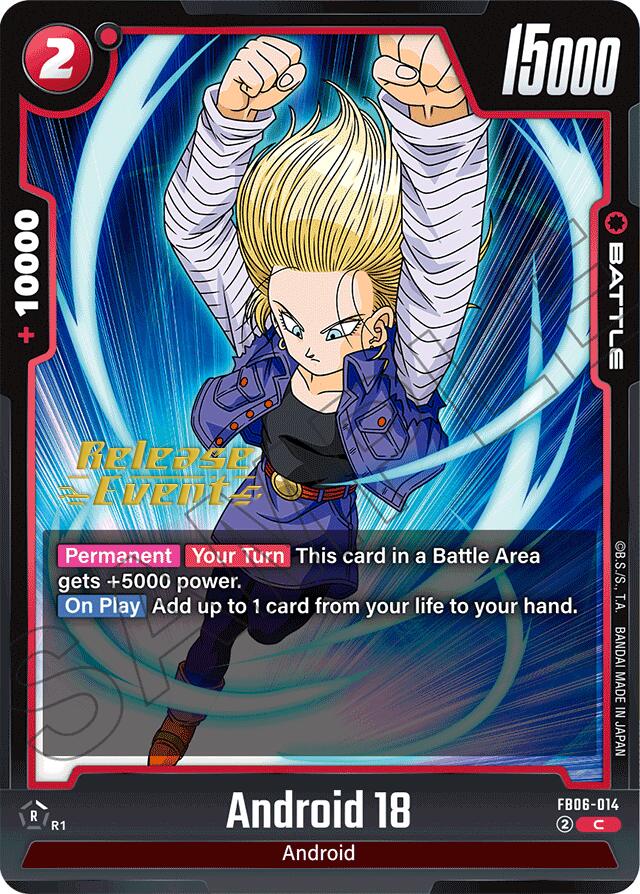 Android 18 (FB06-014) [Rivals Clash Release Event Cards] | Devastation Store