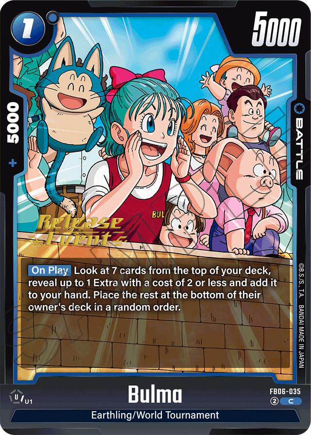 Bulma [Rivals Clash Release Event Cards] | Devastation Store