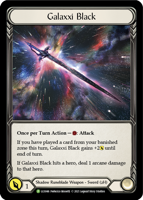 Galaxxi Black [LGS046] (Promo)  Cold Foil | Devastation Store