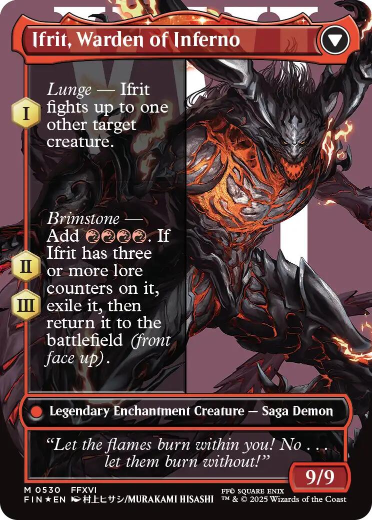 Clive, Ifrit's Dominant // Ifrit, Warden of Inferno (Borderless) (Surge Foil) [FINAL FANTASY] | Devastation Store