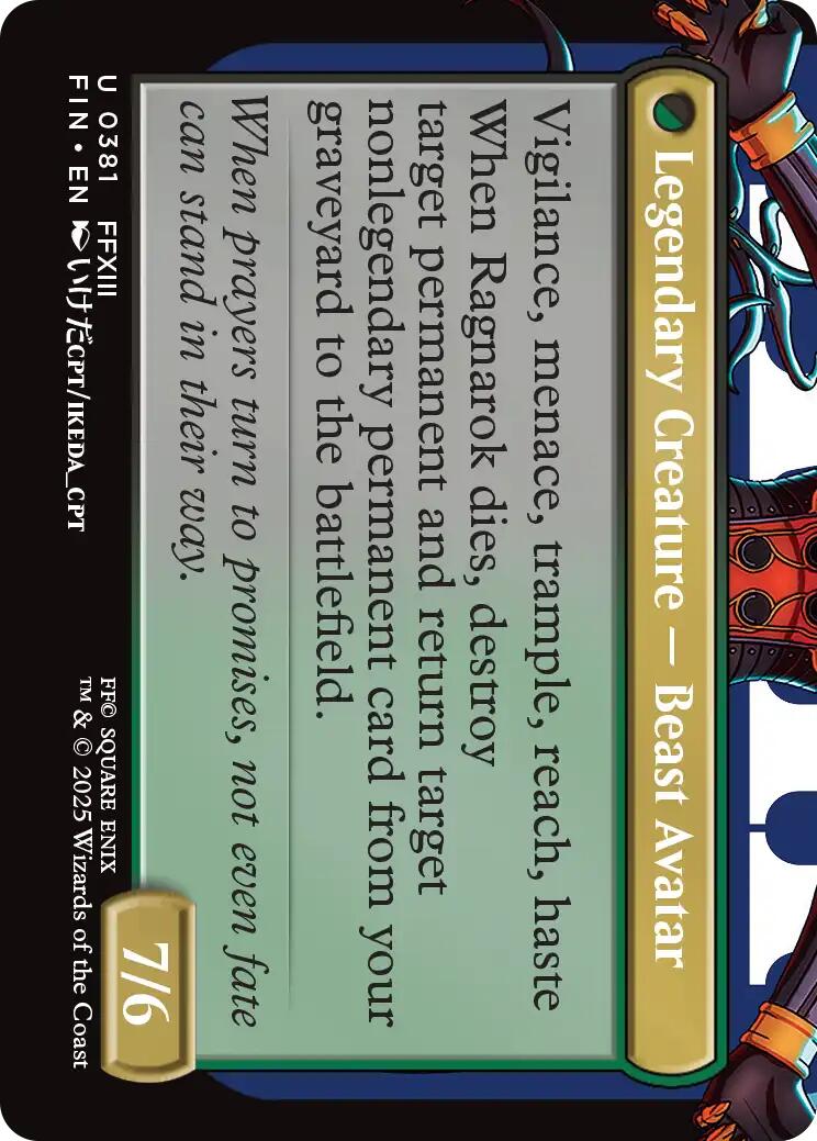 Fang, Fearless l'Cie (Borderless) [FINAL FANTASY] | Devastation Store