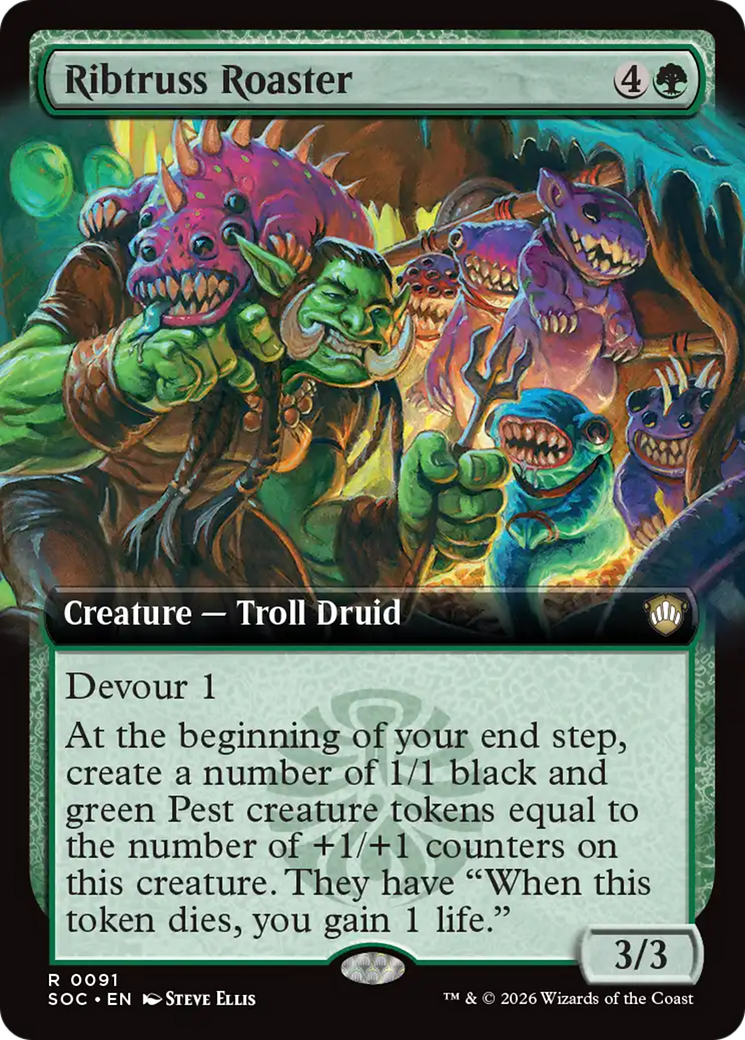 Ribtruss Roaster (Extended Art) [Secrets of Strixhaven Commander] | Devastation Store