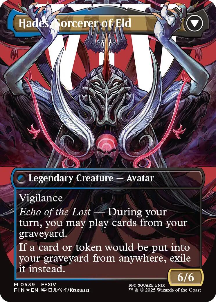 Emet-Selch, Unsundered // Hades, Sorcerer of Eld (Borderless) (Surge Foil) [FINAL FANTASY] | Devastation Store