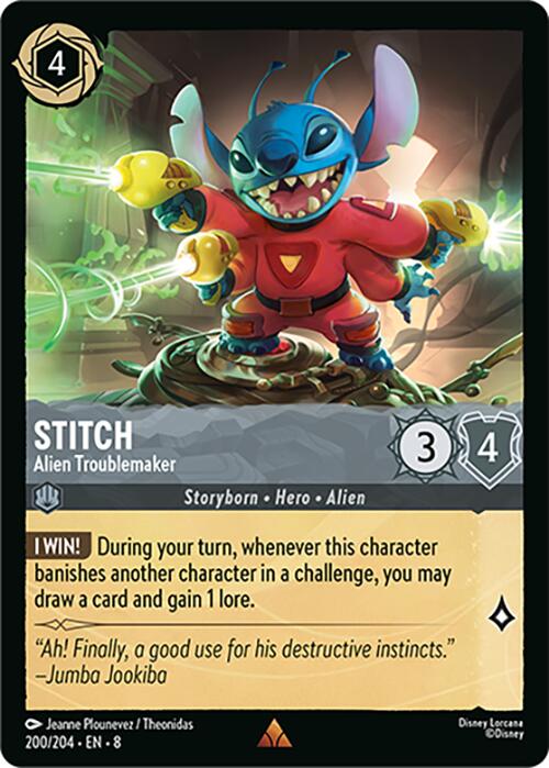 Stitch - Alien Troublemaker (200/204) [Reign of Jafar] | Devastation Store