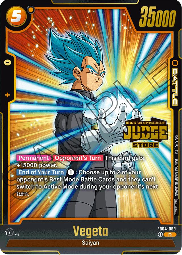 Vegeta (Judge Pack 03 - Store Judge) [Fusion World Tournament Cards] | Devastation Store