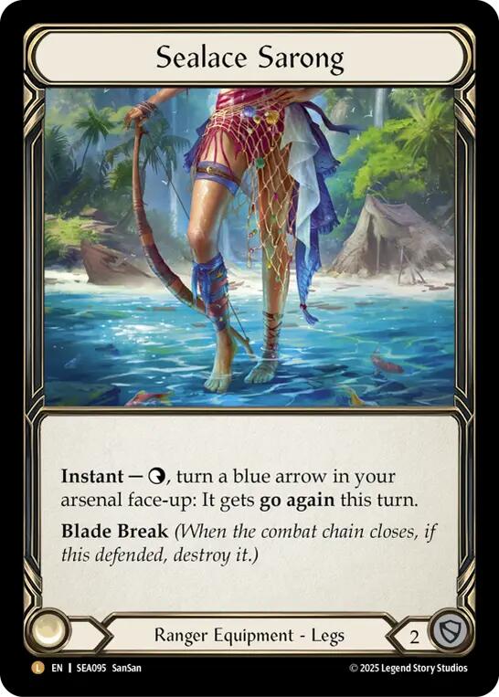 Sealace Sarong [SEA095] (High Seas)  Rainbow Foil | Devastation Store