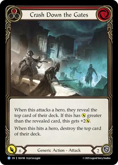 Crash Down the Gates (Red) [SEA198] (High Seas) | Devastation Store