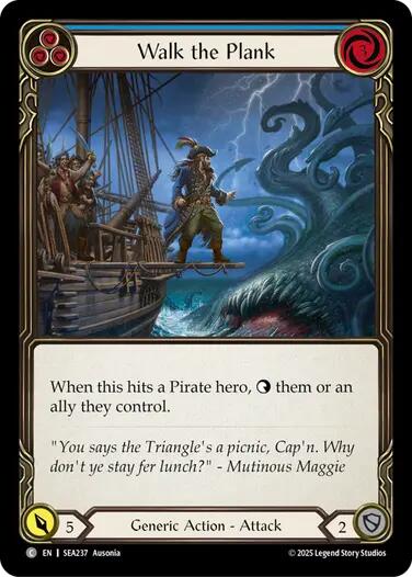 Walk the Plank (Blue) [SEA237] (High Seas)  Rainbow Foil | Devastation Store