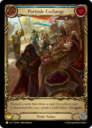 Portside Exchange (Treasure) [SEA145] (High Seas)  Cold Foil | Devastation Store