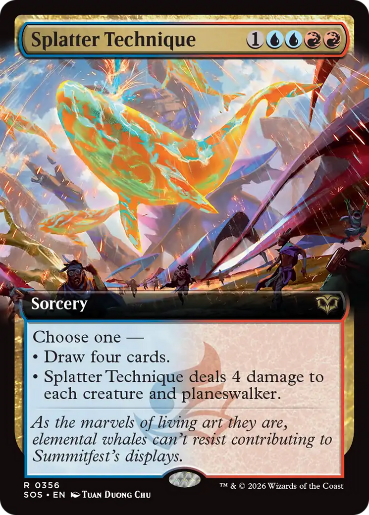Splatter Technique (Extended Art) [Secrets of Strixhaven] | Devastation Store