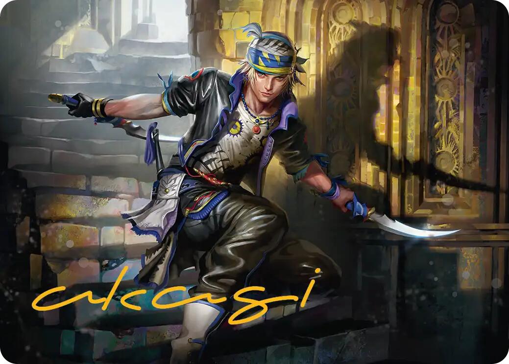 Locke Cole Art Card (Gold-Stamped Signature) [FINAL FANTASY Art Series] | Devastation Store