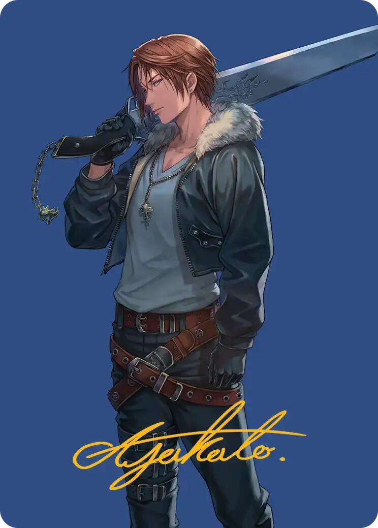 Squall, SeeD Mercenary Art Card (Gold-Stamped Signature) [FINAL FANTASY Art Series] | Devastation Store