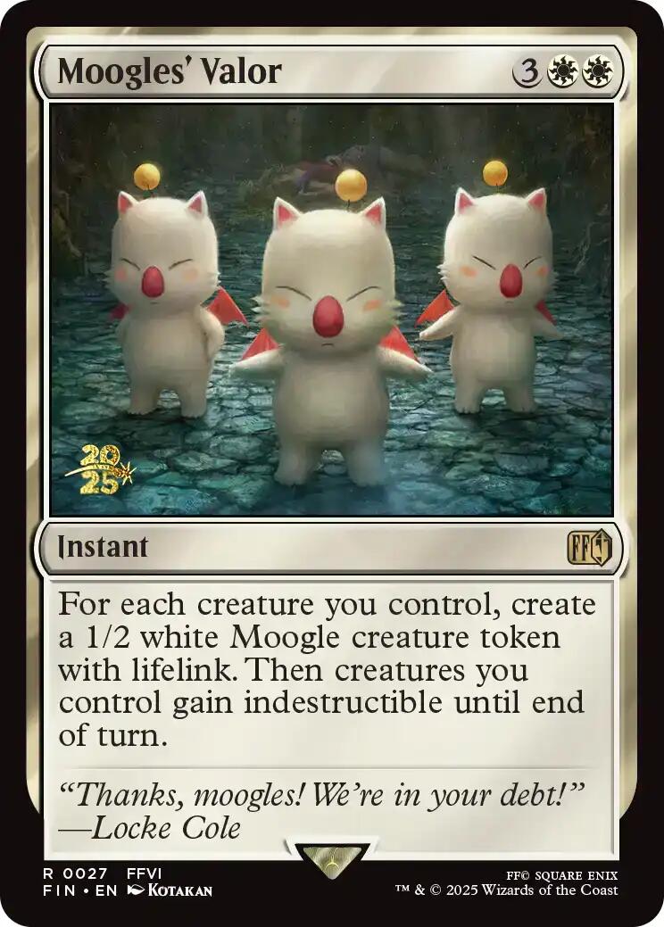Moogles' Valor [FINAL FANTASY Prerelease Promo] | Devastation Store