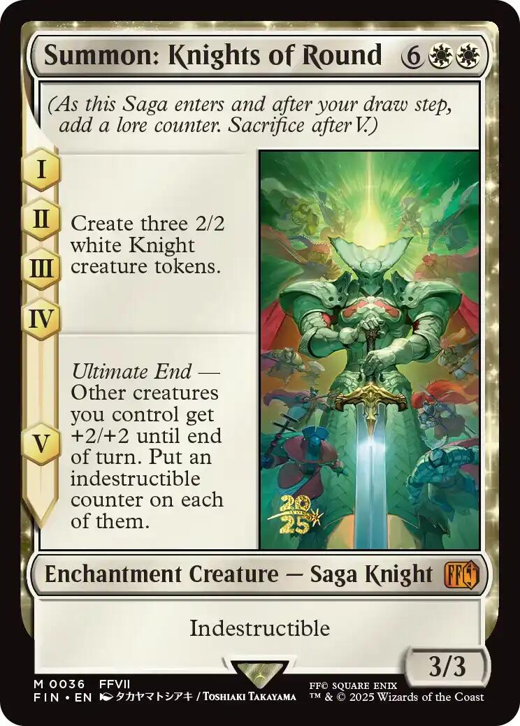 Summon: Knights of Round [FINAL FANTASY Prerelease Promo] | Devastation Store