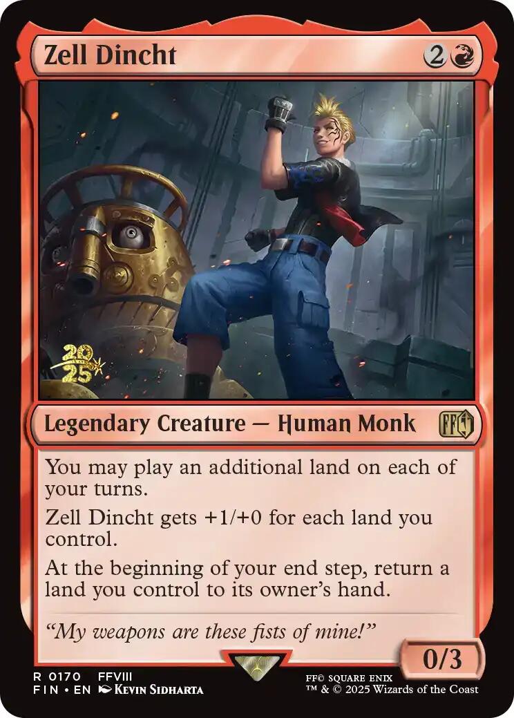 Zell Dincht [FINAL FANTASY Prerelease Promo] | Devastation Store