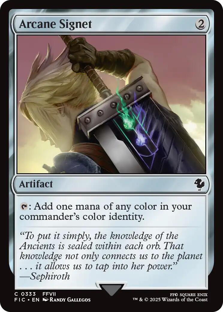 Arcane Signet (0333) (Surge Foil) [FINAL FANTASY Commander] | Devastation Store