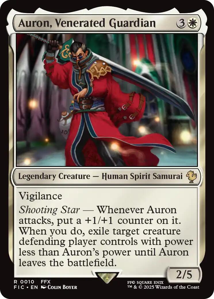 Auron, Venerated Guardian (Surge Foil) [FINAL FANTASY Commander] | Devastation Store