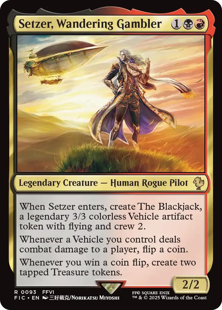 Setzer, Wandering Gambler (Surge Foil) [FINAL FANTASY Commander] | Devastation Store