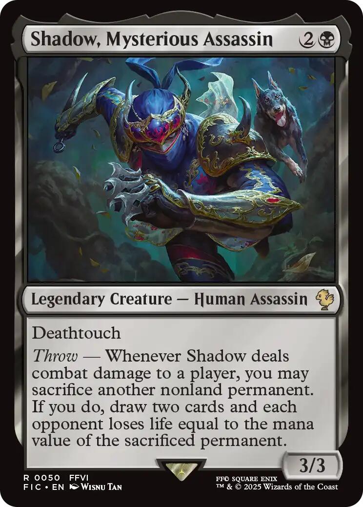 Shadow, Mysterious Assassin (Surge Foil) [FINAL FANTASY Commander] | Devastation Store