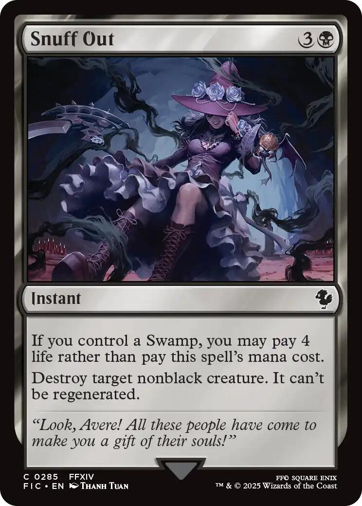 Snuff Out (Surge Foil) [FINAL FANTASY Commander] | Devastation Store