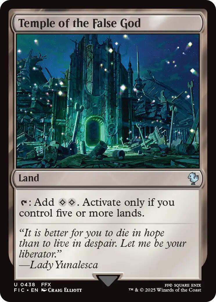 Temple of the False God (Surge Foil) [FINAL FANTASY Commander] | Devastation Store