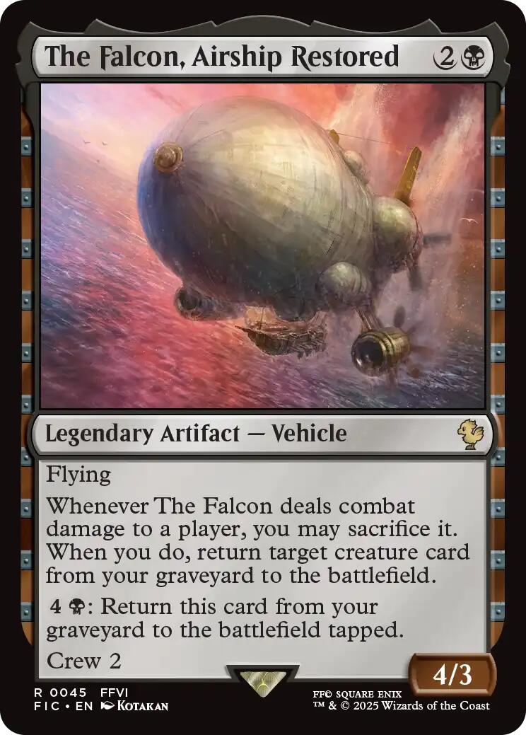 The Falcon, Airship Restored (Surge Foil) [FINAL FANTASY Commander] | Devastation Store