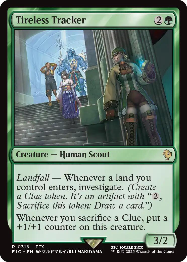 Tireless Tracker (Surge Foil) [FINAL FANTASY Commander] | Devastation Store