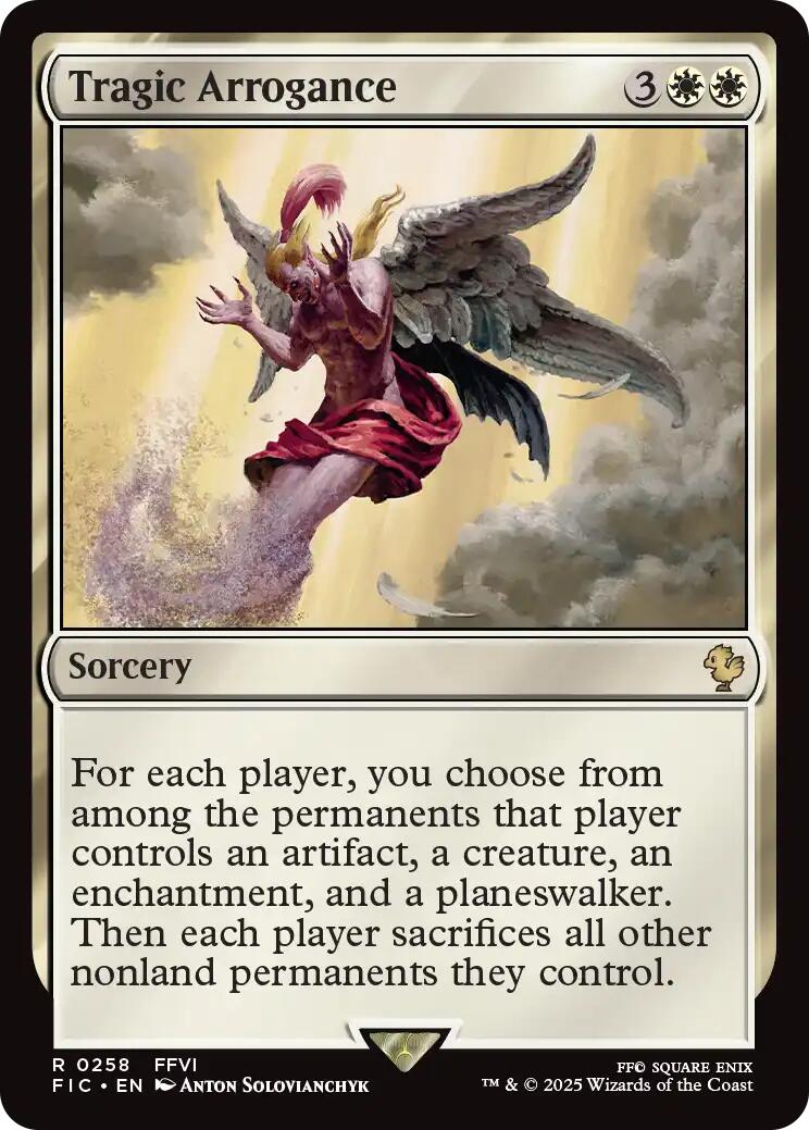 Tragic Arrogance (Surge Foil) [FINAL FANTASY Commander] | Devastation Store