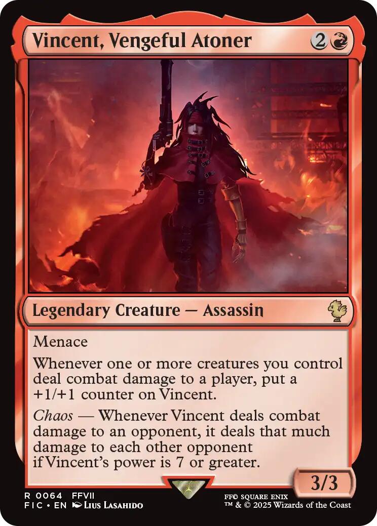 Vincent, Vengeful Atoner (Surge Foil) [FINAL FANTASY Commander] | Devastation Store