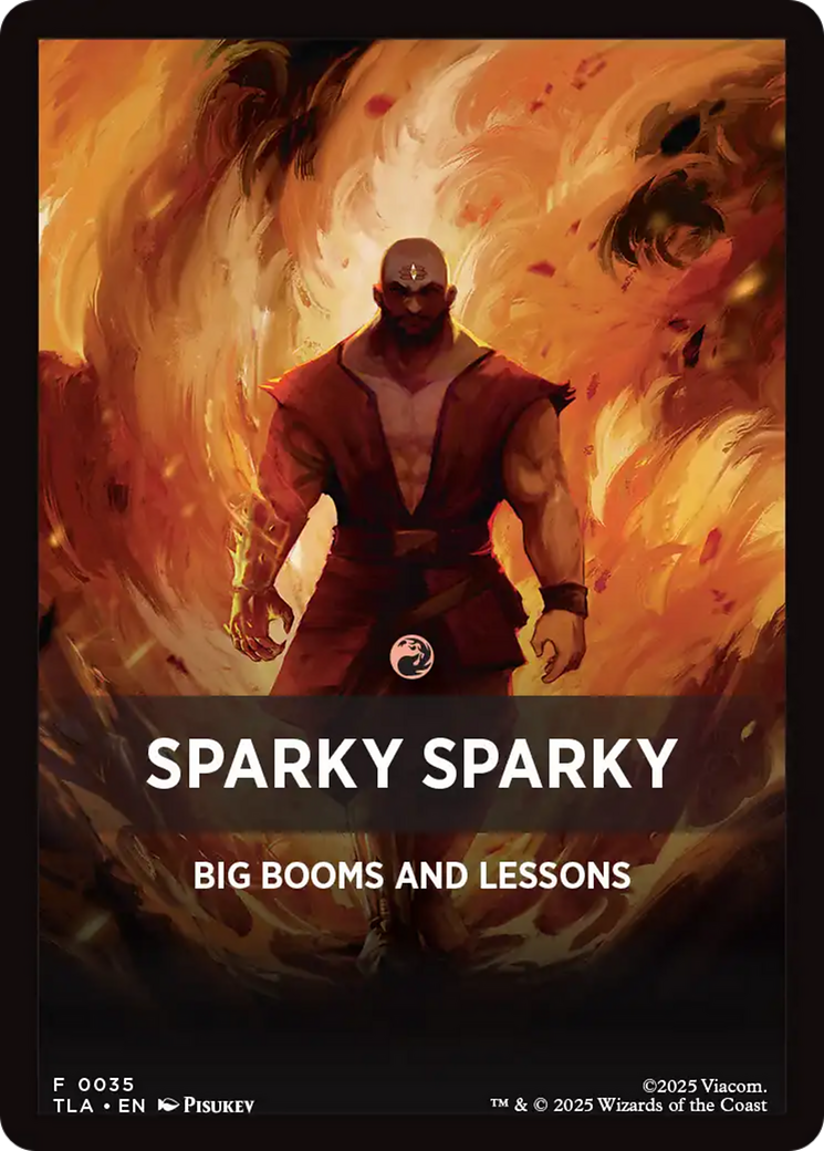 Sparky Sparky Theme Card [Avatar: The Last Airbender Tokens] | Devastation Store