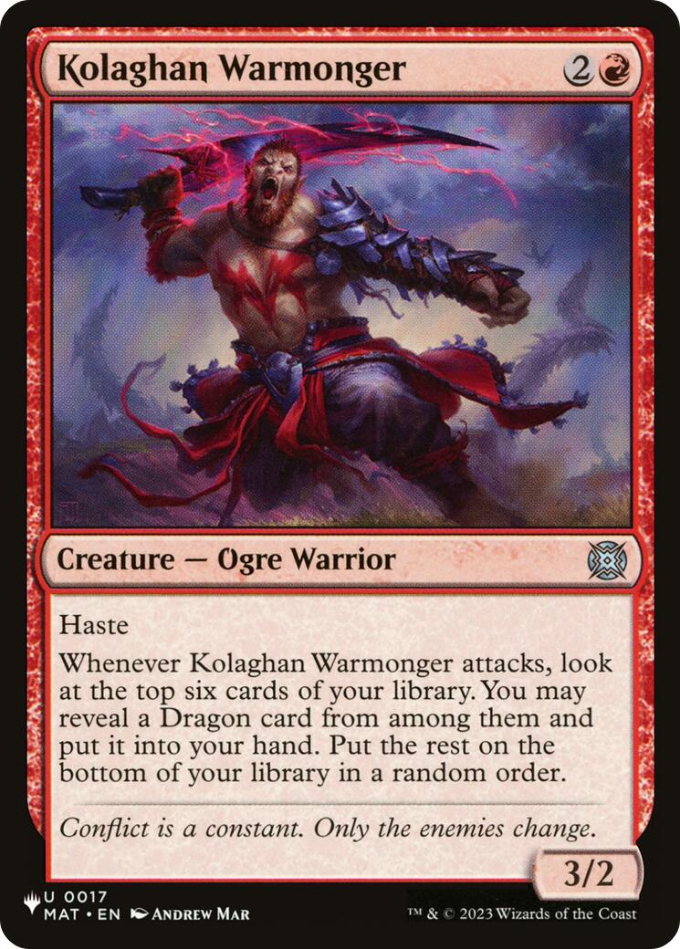 Kolaghan Warmonger [The List] | Devastation Store