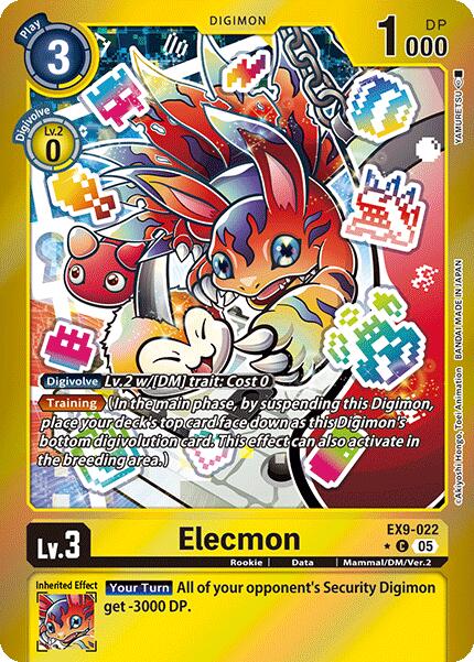 Elecmon [EX9-022] (Limited Foil) [Versus Monsters] | Devastation Store