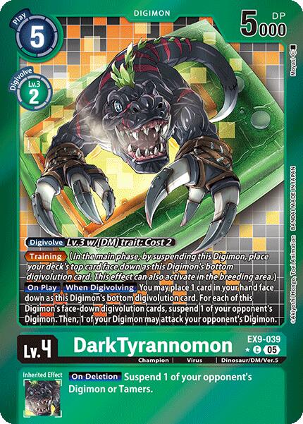 DarkTyrannomon [EX9-039] (Limited Foil) [Versus Monsters] | Devastation Store