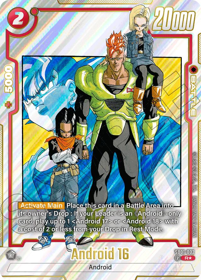 Android 16 (Alternate Art) [Manga Booster 01] | Devastation Store