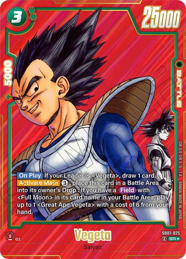 Vegeta (SB01-025) (Alternate Art) [Manga Booster 01] | Devastation Store