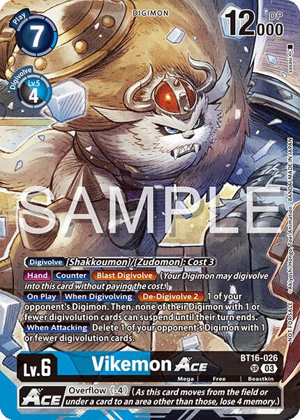 Vikemon ACE [BT16-026] (Cyber Eden Release Event Participant) [Cyber Eden] | Devastation Store
