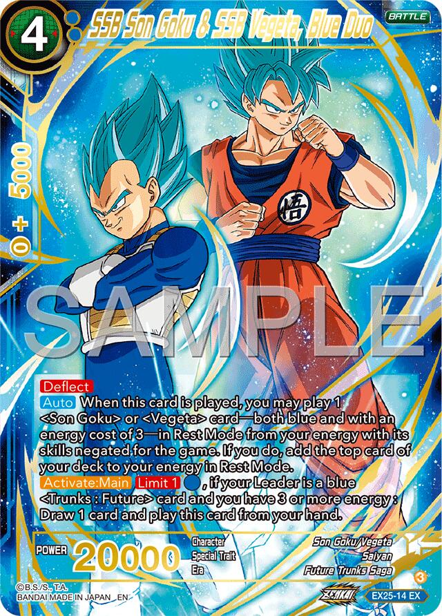 SSB Son Goku & SSB Vegeta, Blue Duo (EX25-14) [Premium Anniversary Box 2025] | Devastation Store
