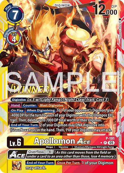 Apollomon ACE [P-191] (Store Tournament 2025 Vol.3 Winner Pack) [Promotion Cards] | Devastation Store