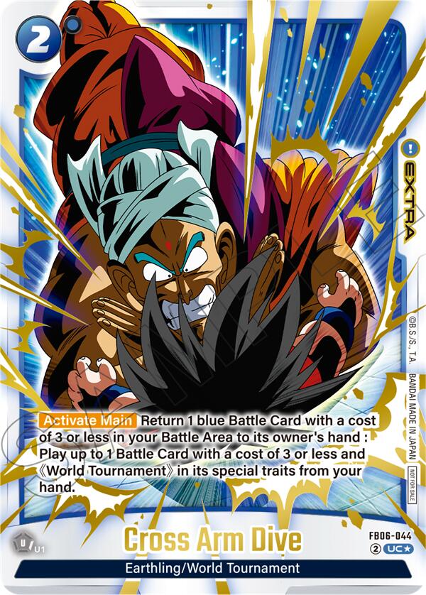 Cross Arm Dive (Limited Pack 02) (Alternate Art) [Fusion World Tournament Cards] | Devastation Store