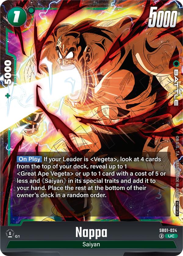 Nappa (Limited Pack 02) [Fusion World Tournament Cards] | Devastation Store