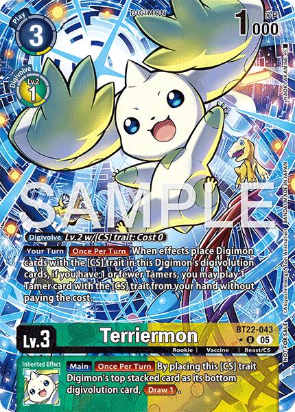 Terriermon [BT22-043] (Box Topper) [Cyber Eden] | Devastation Store