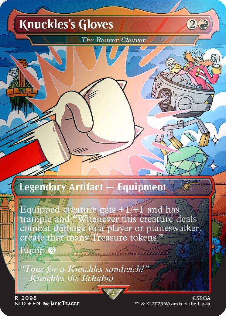 Knuckles's Gloves - The Reaver Cleaver (Rainbow Foil) [Secret Lair Drop Series] | Devastation Store