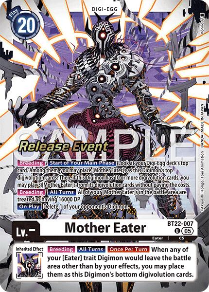 Mother Eater [BT22-007] [Cyber Eden Release Event Cards] | Devastation Store