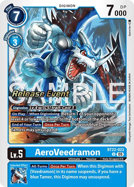 AeroVeedramon [BT22-023] [Cyber Eden Release Event Cards] | Devastation Store