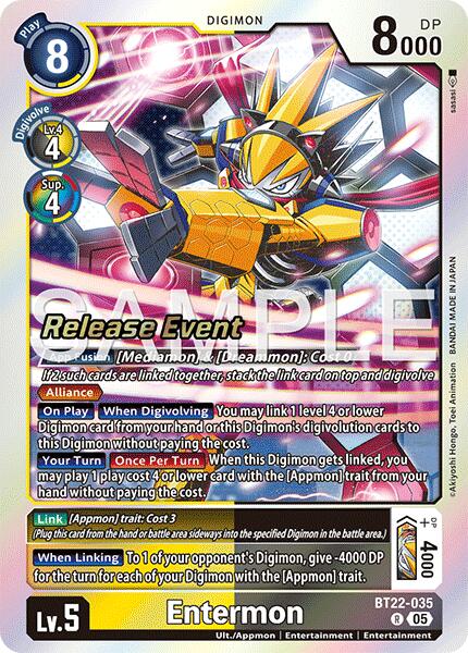 Entermon [BT22-035] [Cyber Eden Release Event Cards] | Devastation Store